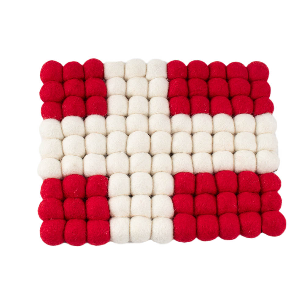 Wool Trivet - Scandinavian Flag - Thumbnail 5