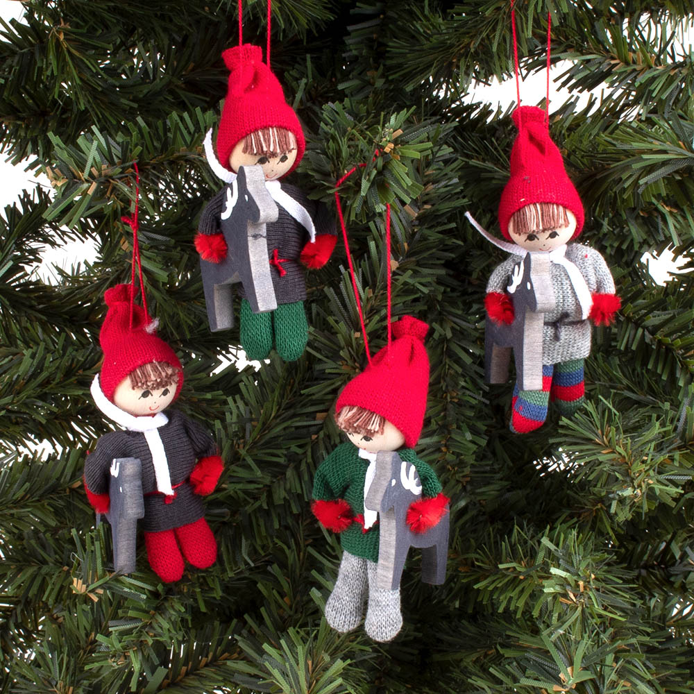 Tomte Boy with Dala Ornament - Thumbnail 2