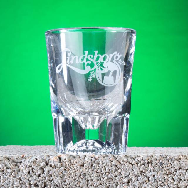 Etched Lindsborg Shot Glass